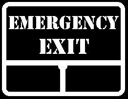 EMERGENCY EXITS Emergency Exit Windows Your motor home is equipped with an emergency exit window in the side of the vehicle which functions as an escape exit in an emergency situation.