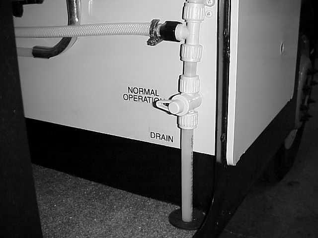 SECTION 7 PLUMBING SYSTEMS SYSTEM Water Lines: WATER SYSTEM DRAIN VALVE LOCATIONS DRAIN VALVE LOCATIONS One (1) valve in the front cargo compartment on the passenger side of the coach.
