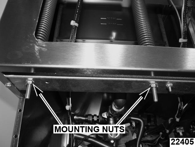 Adjust eye bolt mounting nuts as necessary, but equally on all springs to achieve the best spring tension to