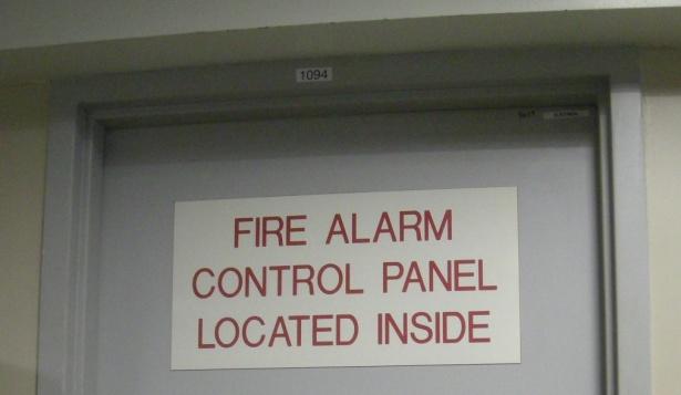 What alarm system features will help firefighters?