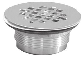 Drain w/ PB Strainer 1 D42006H 6 x 6 PVC Bell Trap with Hinged Lid 2 D50001 2 x 3 PVC Shower/Floor Drain w/ SS Strainer 2