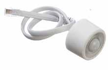 With a detection area of 360 o / Ø 5 m this sensor can be used in small offices, storage rooms, copy rooms or restrooms.