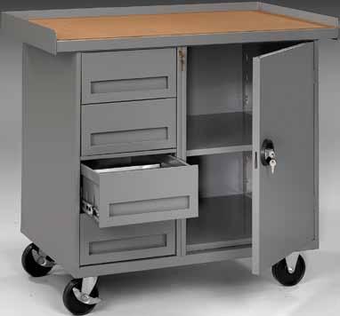 Mobile Units Designed to move heavy parts and tools to your worksite. Mobile Workbenches feature allwelded construction from heavy gauge steel. Select from two styles.
