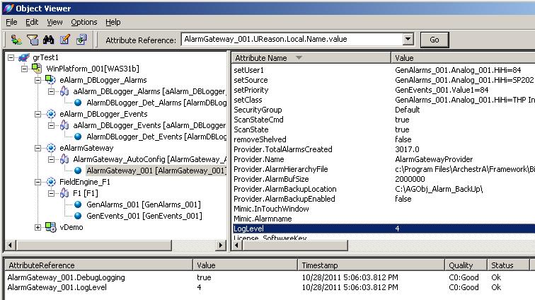 25 Advanced Troubleshooting For advanced troubleshooting it is possible to enable Debug Mode by setting object attribute DebugLogging to true to enable full