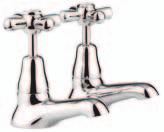 Cascade cross handle tapware is simple and honest in design and features the traditional screw down 32 max