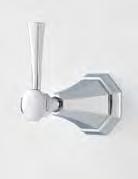 8 shower rose left 5157 Concealed thermostatic shower without flow control with lever handle
