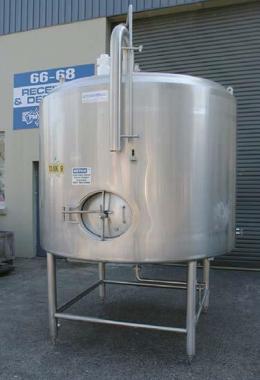 Ltr Stainless Steel Insulated Mixing Tank.