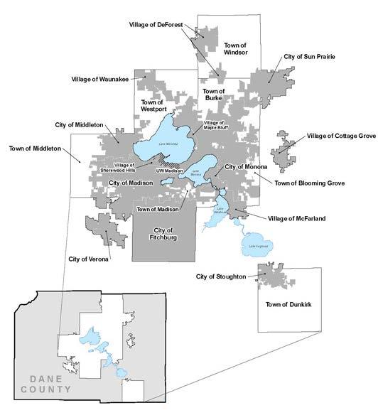 Madison Area Municipal Stormwater Partnership (MAMSWaP) 21 municipalities