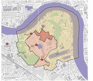 Proposed Public Realm Improvements Primary pedestrian / cycle routes to be provided or improved Proposed Thames Crossing
