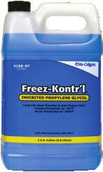 Safe to use where contact with potable water is possible. GRAS certified. Freez-Kontr l provides greater than -60ºF freeze protection and greater than -100ºF burst protection.