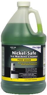 containing nickel. It mixes to form a green solution, which makes rinsing easier. USDA approved.