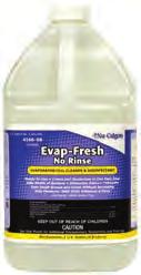 Coil Cleaners Coil Cleaners Evap Foam No Rinse Evap Foam No Rinse is a high-performing, heavy-duty detergent.