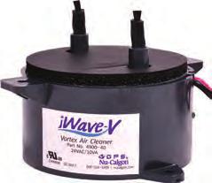 Indoor Air Quality iwave -C Commercial Air Cleaner Patent-pending self-cleaning design, no maintenance needed Duct-mount install for systems up to 12 tons (4800 CFM) Waterproof