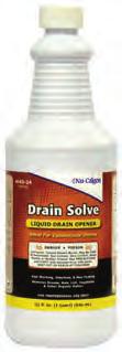 Does not contain sulfuric acid. 1 quart 4165-24 1 gallon 4165-08 Plumbing Products Calci-Solve Remove scale from lines and clear clogged drains easily and effectively with Calci-Solve.