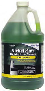 containing nickel. It mixes to form a green solution, which makes rinsing easier. USDA approved.