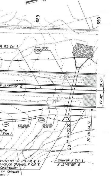 obtained from ADOT drawings: Culvert 100 box culvert 100 yr.