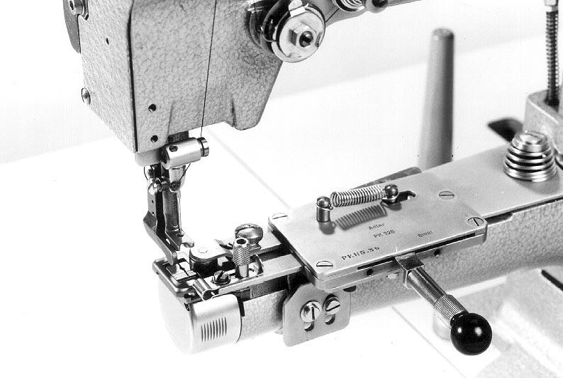 5.14 Welting 1 2 3 4 The rapid-adjustment welt-guide mechanism with three positions is used to sew welts between two layers of material.