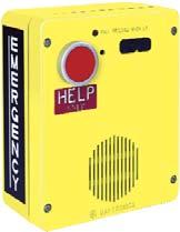 Emergency and Public Access Telephones with Integral Camera 393-001CAM Emergency Telephone, Single Button, Surface-mount, Integral Camera Housed in a weatherproof, safety yellow, non-metallic