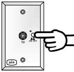 SECTION 8 - ENTERTAINMENT Digital Antenna Power Switch (Located in an overhead cabinet or mounted on a wall near the TV) 2.