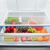 Telescopic freezer bins give the whole family quick and easy access without the effort, even when they re full.