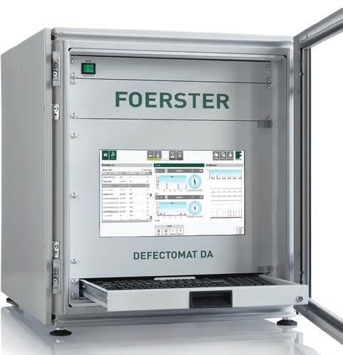 DEFECTOMAT DA DEFECTOMAT DA State-of-the-Art, Multi-Channel Eddy Current Testing With its DEFECTOMAT DA, FOERSTER sets new standards in non-destructive eddy current testing of long products such as