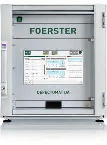 DEFECTOMAT DA Fully Digital Test System Optional interface Remote access for service and technical support I/O: Line clock Control signal PLC Connections for up to 16 test stations in the same line
