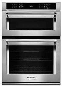 0 Cu Ft Capacity (each oven) Even Heat Preheat SatinGlide Roll Out Extension Rack (both ovens) H: 51 1/4 W: 30 D: 24 3/4 30 Single Wall Oven with Even
