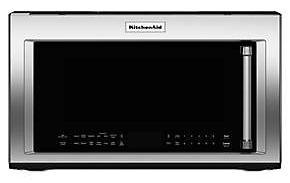 KMHC319ESS KMHC319EBS 1000 Watt Convection Microwave Hood Combination Convection Cooking Sensor Steam/Simmer Cook Cycle with Steamer Container Including