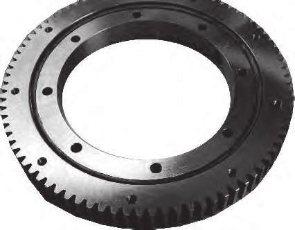 Slewing Bearing Ring Worm Gear This slewing bearing gear is manufactured to meet the demands of the boom turret on Vac-Con manufactured combo