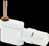 RAX/RTX set, Chrome: Shut-off valve RAX/RTX thermostat Control valve Design sets for use on heated towel rails and designer radiators RAX sets: sensor and