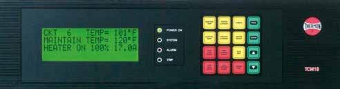 This module can be configured for either process sensing control (with either one or two RTD inputs for each circuit) and/or ambient sensing control (with the option of one or two RTD inputs).
