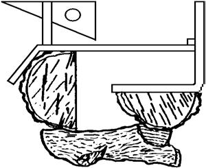 For best results pinch off pieces of the Part B material the size of a dime and feather it out. Place as much as desired over the area the gas comes through. (See Figure 3.