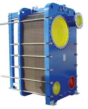 Brazed Heat Exchangers Condenser Free Flow-, Semi-Weldedand All-Welded Heat Exchangers SondBlock All-Welded Plate Heat Exchanger (SAW) Plate and Shell (SPS) The SAW heat exchanger is built into a