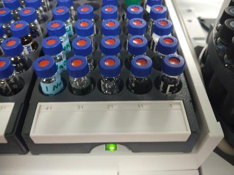 Default injection ports: Front: mass spectrometry (MS); Back: