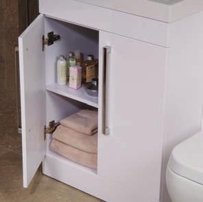 00 8092 8093 Tabor White Vanity Units are an excellent edition to any bathroom, they combine as a WC, Basin and Storage and