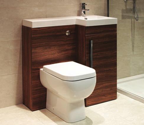 00 7593 The Walnut finish on this space saving combination pack gives it a timeless appeal and makes it an absolute compliment for the