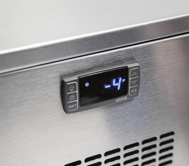 FX Series Advantages: Hold precise (+/-2 F) food temps between -4 F and +40 F Uses up to 60% less energy than traditional units Can be used in any environment for ultimate flexibility Save time and