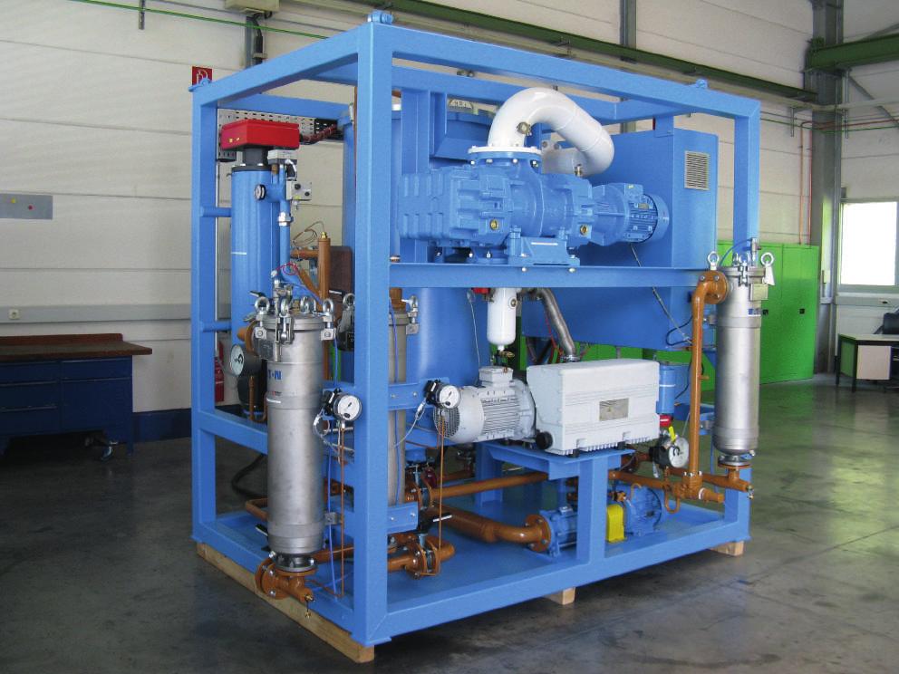 Equipment for Oil/Paper Drying and Stabilization Vacuum Oil Purification Equipment NO OVERHEATING To ensure a uniform heating of the insulating oil before the degassing operation, the oil is heated