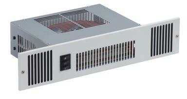 SAVER SS5 HYDRONIC PLINTH HEATER 726410 Brushed steel grille supplied as standard SPACE SAVER SS2E ELECTRIC 2kW PLINTH HEATER
