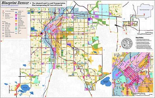2002 Blueprint Denver- Land Use & Transportation Plan The Land Use and Transportation Plan will map our course to the future. Major issues addressed by the plan are: 1.