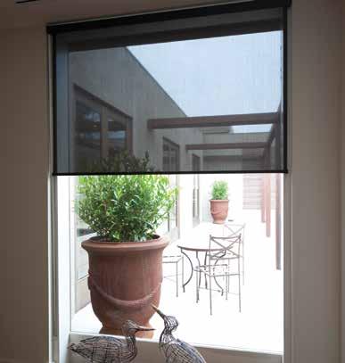 Roller blinds can be made in anything from a sheer screen to a complete blockout and