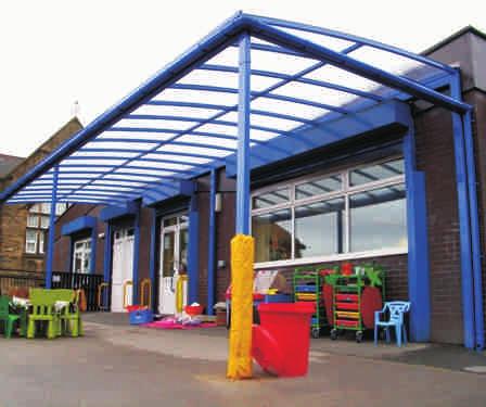 The Welford Dome with 5mm Solid Polycarbonate Roof Panels Polycarbonate roof panels are the most popular choice for canopy roofing systems, as they offer a cost effective and