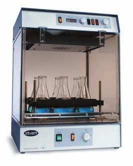 Incubator, with orbital shaker, SI50 Combined incubator and shaker Forced air circulation up to 60 C Digital set and display of temperature Over-temperature cut-out Shaker accepts most sizes and