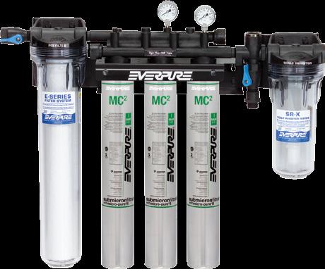 System removes scale reducing minerals regardless of the grams per gallon (GPG) MRS-20 9797-91 Kleensteam CT and Kleensteam II Everpure s second generation of total water treatment system for