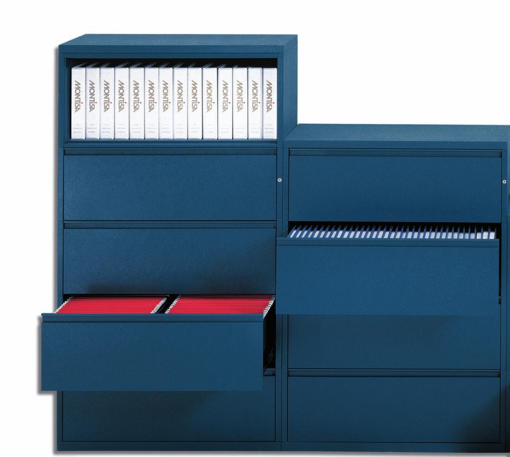 Montisa has Revolutionized Document Storage in the Workplace Flexibility Modular lateral files can be changed quickly and easily.
