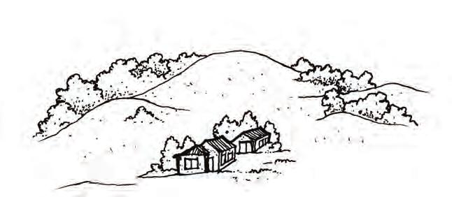 HILLSIDE GUIDELINES Hillside Viewsheds Avoid siting the structure on the top of a hill Tuck the structure into the hillside Locate the structure on lower portions of a hillside lot This home has been