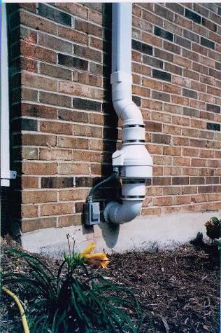 The vent pipe must end at least 10 feet from any window or opening into the house and at least 10 feet from any adjoining or adjacent buildings. 7.