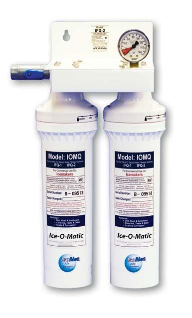 Ice-O-Matic IFQ2 Item#:29A WATER FILTERS Ice. Pure and Simple Features High capacity activated carbon filtration makes ice free of taste or odor, and protects equipment against corrosive chlorine.