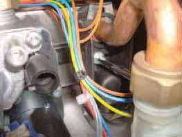 Figure 151 Release Heat Exchanger pressure in the boiler by loosing the plastic screw of the pump placed next to heat exchanger return. Figure 149 1 2 3 3 Gas inlet 4 5 6 6.