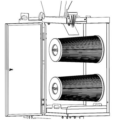 Leave the cyclone off and turn on the vacuum to help remove air between tank and bag. 4. Put cyclone in place and latch, latches should pull cyclone down ¼. 5.